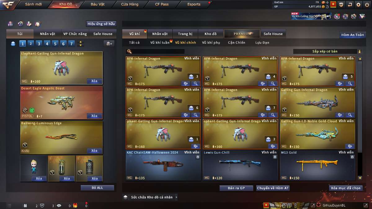 shop acc cf uy tin gia re